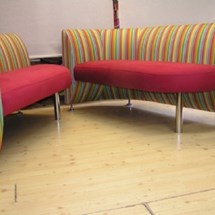 sofa med miller stripes