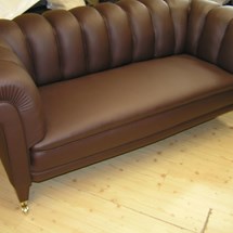 chesterfeild sofa i læder